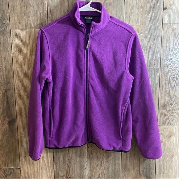 Woolrich Fleece Full Zip up Jacket Size Small - Picture 1 of 5